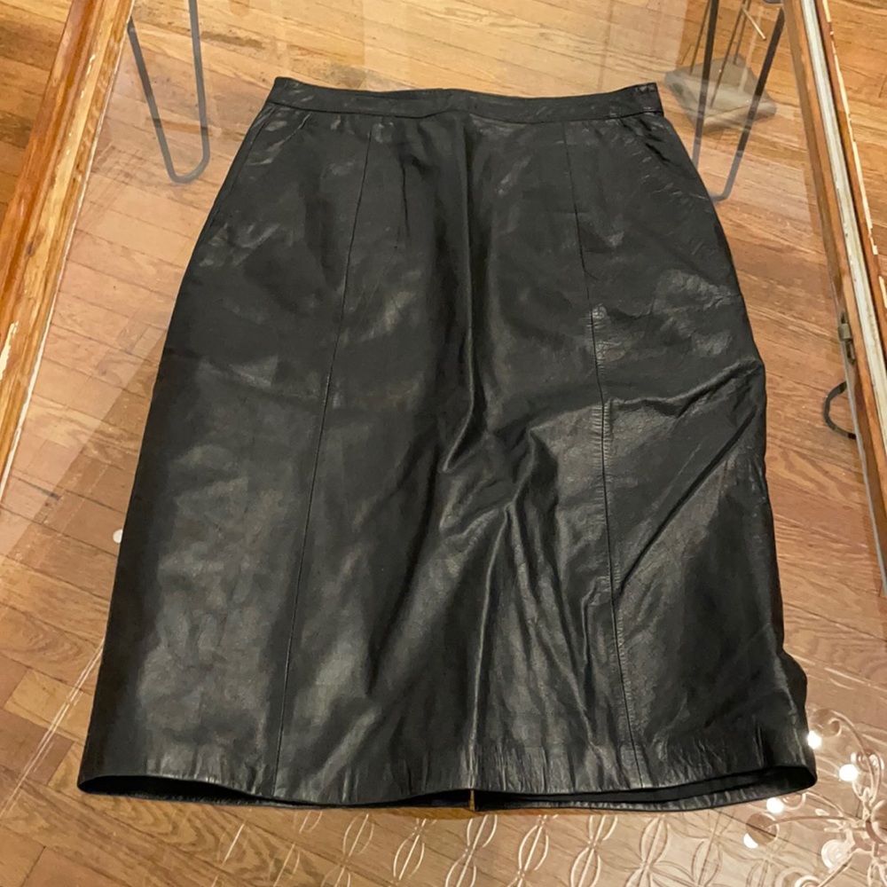 Vintage leather skirt